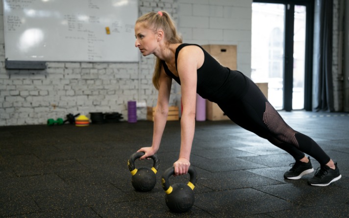 Kettlebell arm workout