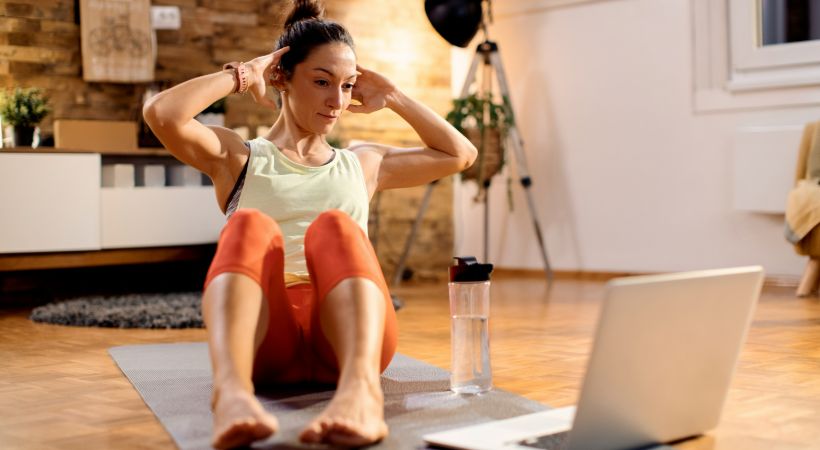 Woman working out