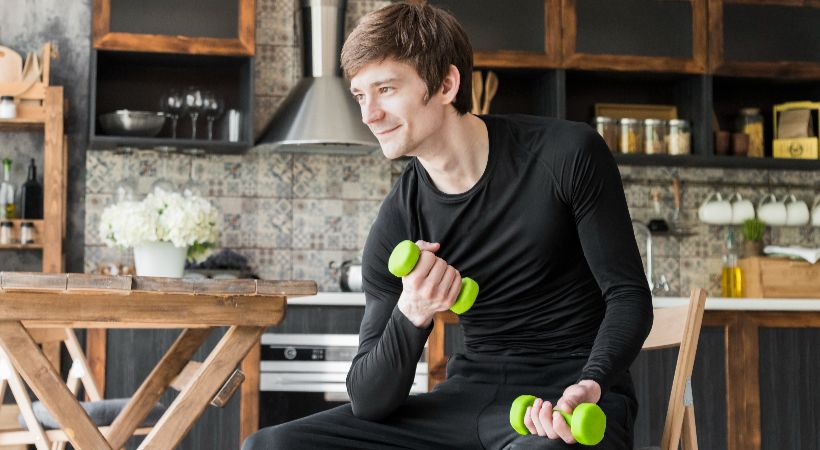 Man starting his fitness journey